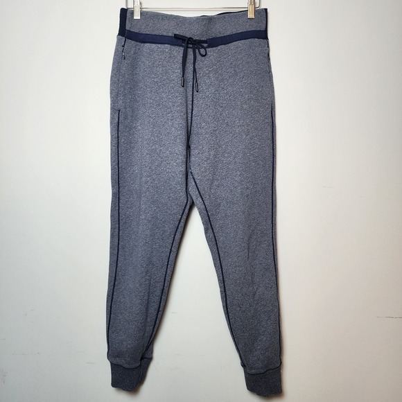 Lululemon Other - Lululemon Heathered Navy Blue Drawstring Jogger Sweatpants Size 8